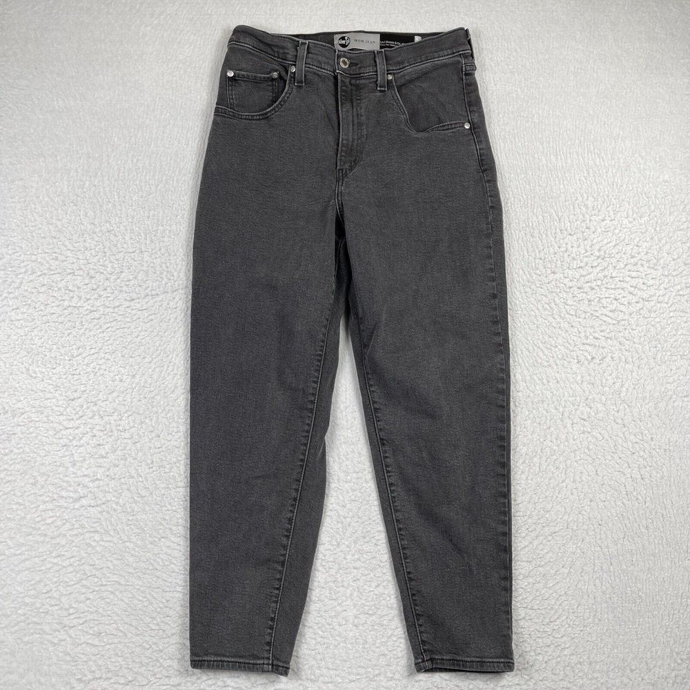 Levis Jeans Womens‎ 30 Black Silver Tab Mom Jean High Rise Casual Everyday Pants